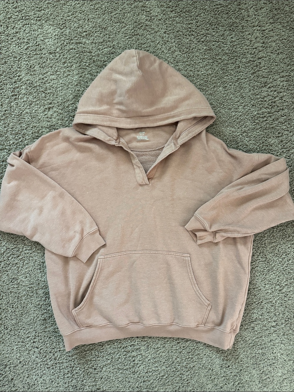 Aerie Hooded Crewneck Sweater - Dusty Rose